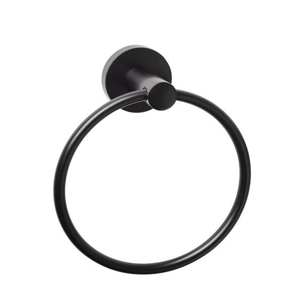 Sure-Loc Hardware Sure-Loc Hardware Lugano Towel Ring, Flat Black LG-TR1 FBL - main